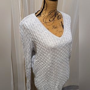 Sonoma light gray cable knit sweater